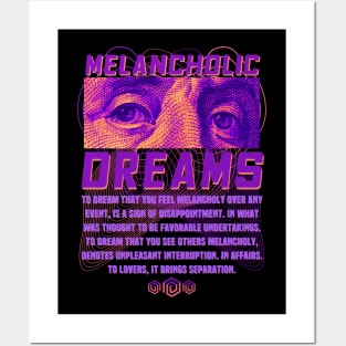 Techno Music - Melancholic Dreams - Techno Merch - For Techno Music Lovers Posters and Art